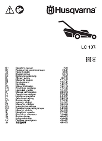 Cortadora de Césped a Batería Husqvarna LC137I - Manual