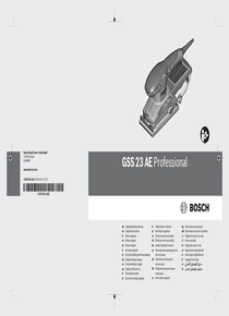 Lijadora Orbital Bosch GSS 23 AE - Manual de Usuario