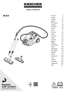 Limpiadora a Vapor Karcher SG4/4 - Manual