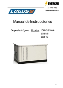 Grupo Electrógeno a Gas Logus LG10MS - Manual