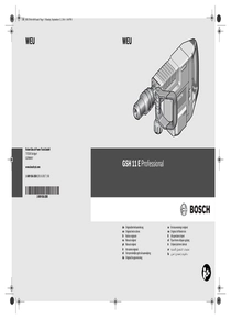 Martillo Demoledor Bosch GSH 11E - Manual de Usuario