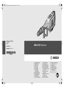 Martillo Demoledor Bosch GSH 11VC - Manual de Usuario