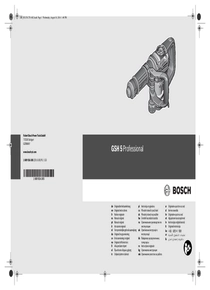 Martillo Demoledor Bosch GSH 5 - Manual de Usuario