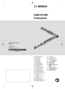 Medidor de Ángulos Bosch GAM 270MFL - Manual