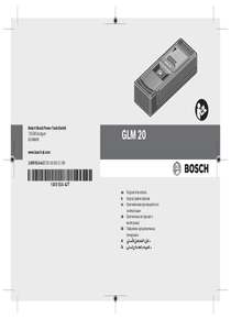 Medidor de Distancia Bosch GLM 20 - Manual de Usuario