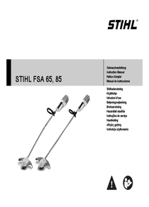 Motoguadaña a Batería Stihl FSA85 - Manual
