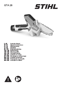 Motosierra a Batería Stihl GTA26 - Manual