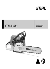 Motosierra Stihl MS361 - Manual