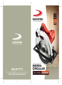 Sierra Circular Daihatsu SCI1250 - Manual