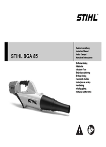 Sopladora a Batería Stihl BGA85 - Manual