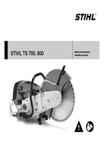 Tronzadora Stihl TS800 - Manual