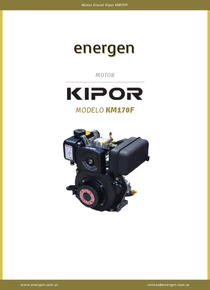 Motor Diesel Kipor KM170F - Ficha técnica