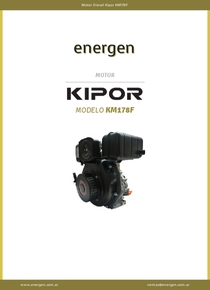 Motor Diesel Kipor KM178F - Ficha Técnica