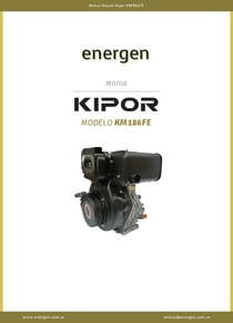 Motor Diesel Kipor KM186FE - Ficha Técnica