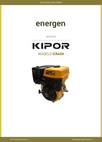 Motor Nafta Kipor GK400 - Ficha Técnica