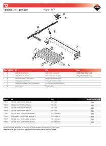 Cortadora manual RUBI TZ-1550-N 1550mm - Despiece